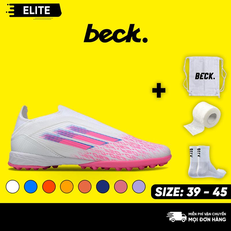 Giày Bóng Đá F50 Elite Laceless Không Dây, SOCCER BECK, Đế Đinh TF, Bám Sân, Các Màu Sắc, Sân Cỏ Nhân Tạo