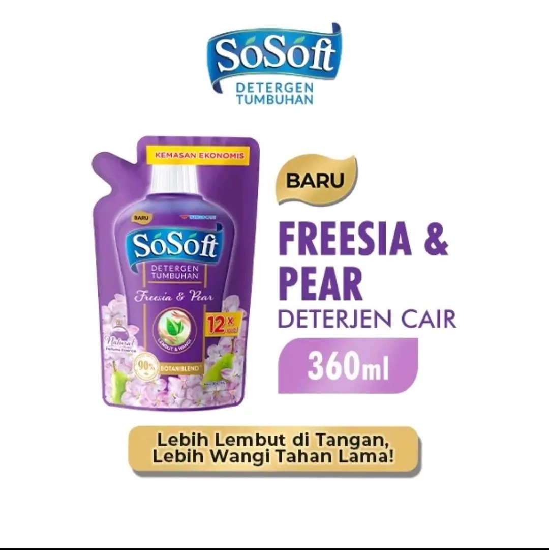 SOSOFT FREESIA & PEAR kemasan ekonomis 360ml