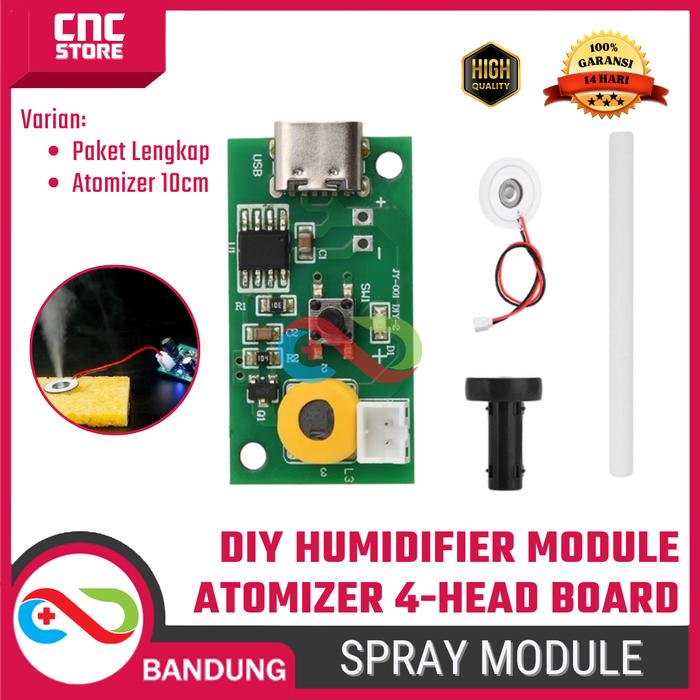 Jual Modul Atomizer DIY Humidifier 4-Head Adjustable Mist Quantity ...