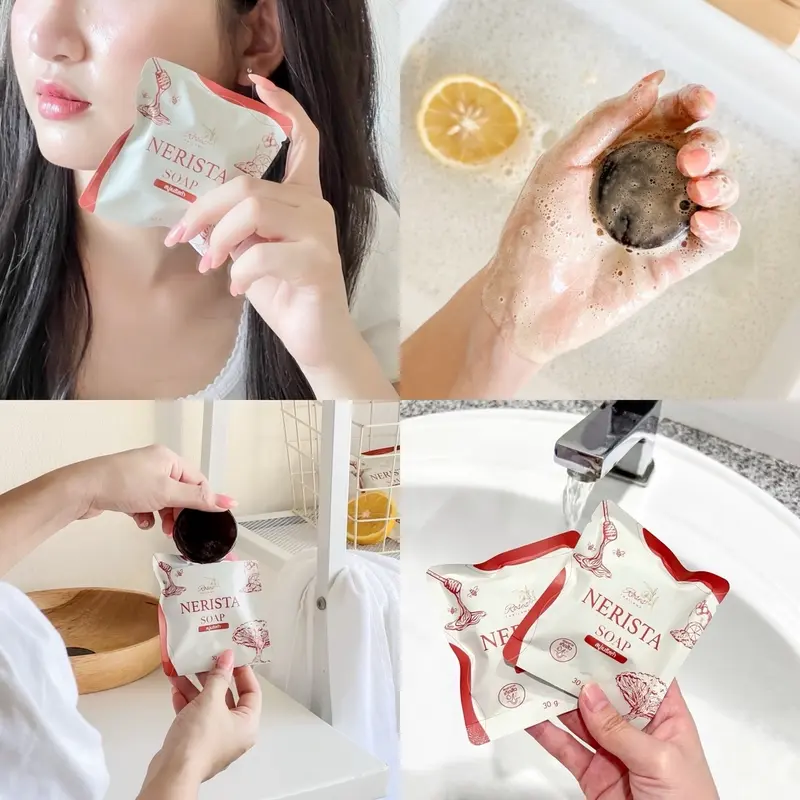 Nerista Facial Soap Original (Sabun Wajah Skin Barrier Brightening Whitening Glowing) 3