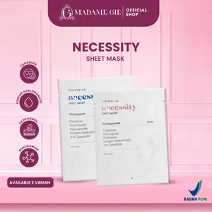 Madame Gie Necessity Sheet Mask - Masker Perawatan Wajah Facial