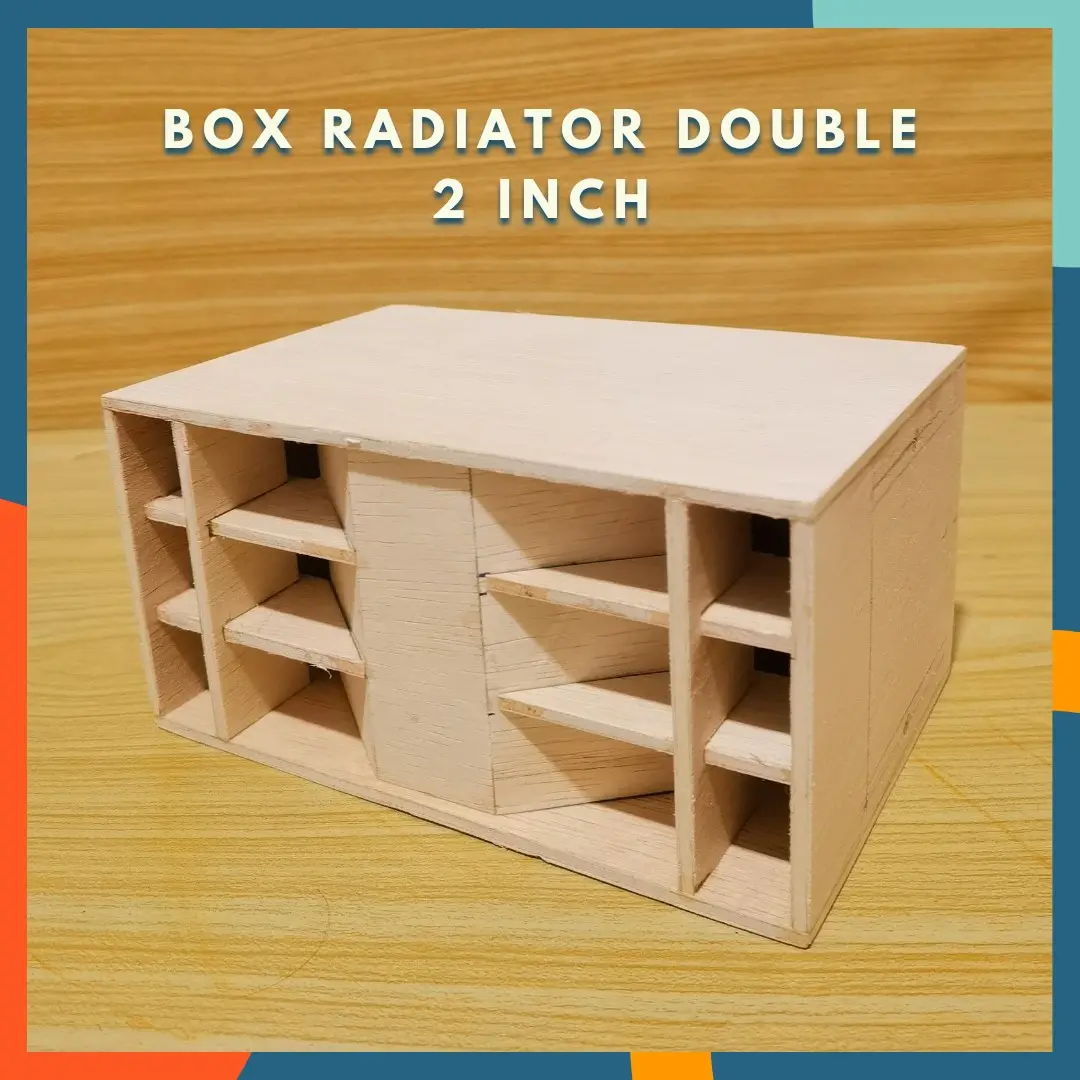 BOX SPEAKER RADIATOR DOUBLE 2 INCH BOK AUDIO MINIATUR