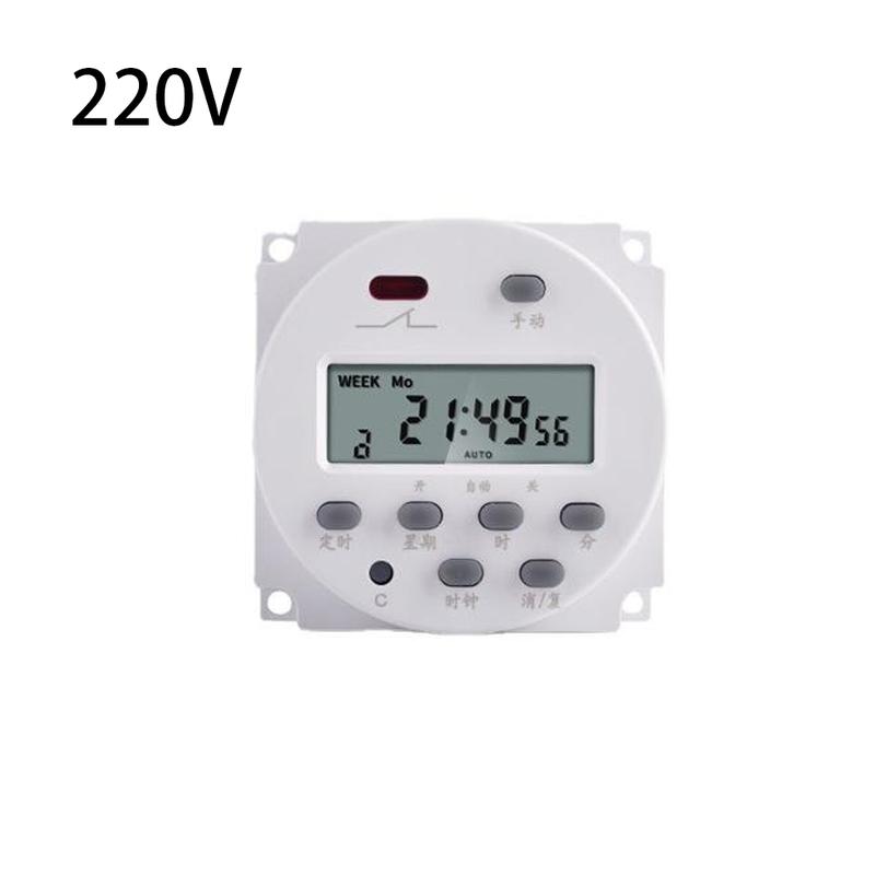 Time Switch Digital Weekly Programmable Adjustable Advertising Box Lamp Timer Light Relay Electronic Rechargeable Charger 5