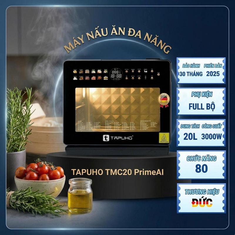 Máy Nấu Ăn Đa Năng TAPUHO TMC20 PrimeAI ELITE (Tiếng Việt) | 20L | 82 Chương Trình Nấu