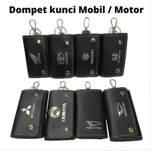 Dompet Kunci Mobil dan Motor Bisa Buat Taruh STNK Model Terbaru Logo Sablon Bahan PU Premium Car