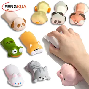 New Cute Animal Wrist Rest Support For Mouse Pad Computer Laptop Arm Rest For Desk Mouse Pad Wrist Rest Cat Dog Duck Panda Toys - Dog 1