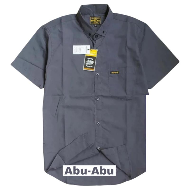 PAKET 5 PCS KEMEJA PRIA POLOS LENGAN PENDEK SLIMFIT KATUN PREMIUM 5