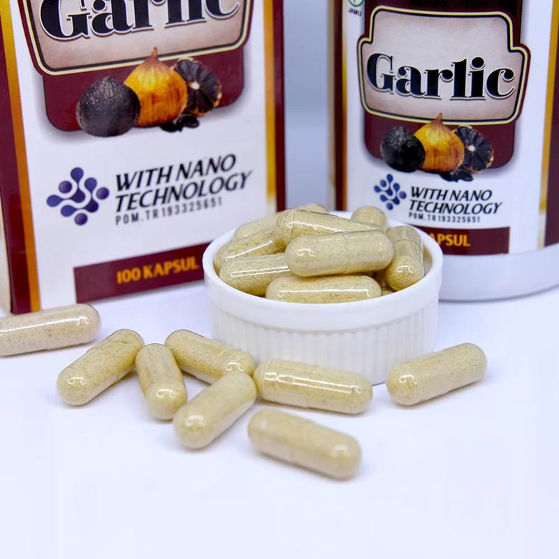 Sapnu Herbal - Garlic Kapsul Ekstrak Bawang Hitam untuk Kesehatan Tubuh Isi 100 Kapsul 4