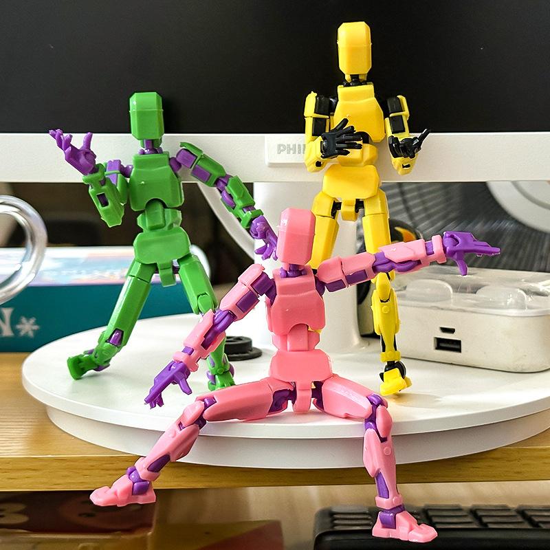 Product Introduction of DIY Multi-jointed Movable Action Figure Weapons DIY Assembly Robot Model Toys Decompression Artifact Souptoys Toys 3