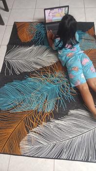 Product Review of RAJA - Karpet Lantai Eropa Anti Slip Bahan Polyester Alas Karet Motif Estetik Karpet Ruang Tamu Modern Carpet from G**z 2