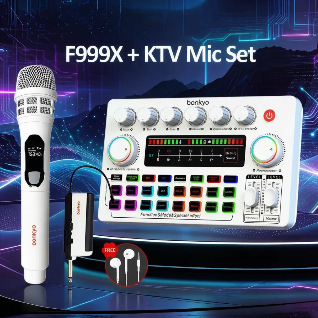 F999X+Wireless Charging Microphone