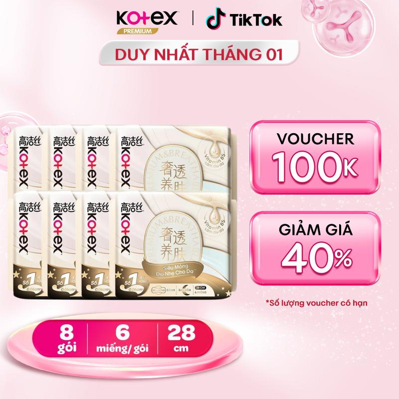 Kotex X Hannah Olala combo 4 combo 6 combo 8 Băng Vệ Sinh Kotex Nhập Khẩu Cicada Siêu Mỏng Cánh 28cm 6 miếng 24cm 7 miếng 24cm 16 miếng