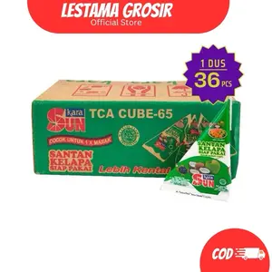 Kara Sun TCA Cube-65 Santan Kelapa Siap Pakai 65ml 1 Dus 36 PCS Lebih Kental untuk 1x Masak
