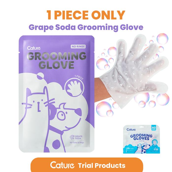 Gambar Cature - Grooming Gloves Sachet - Grape Soda dari Cature Indonesia Kota Administrasi Jakarta Selatan Tokopedia