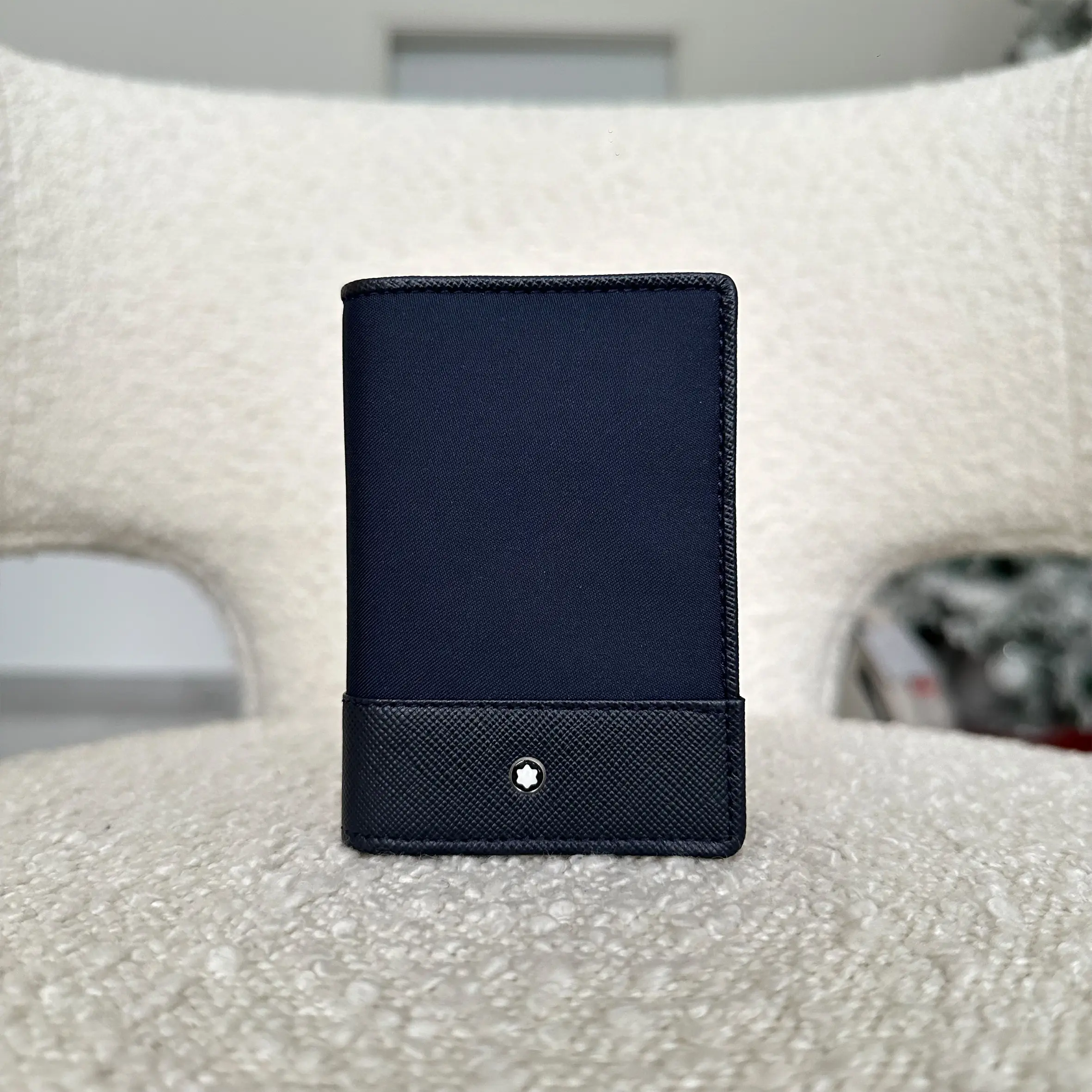 UK3083 Blue Mont Blanc Night Flight Business Card Holder
