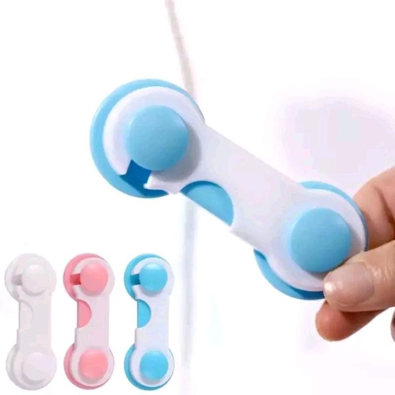 Pengaman Laci Lemari Pintu Kulkas /pengait laci safety lock serbaguna Bayi 2