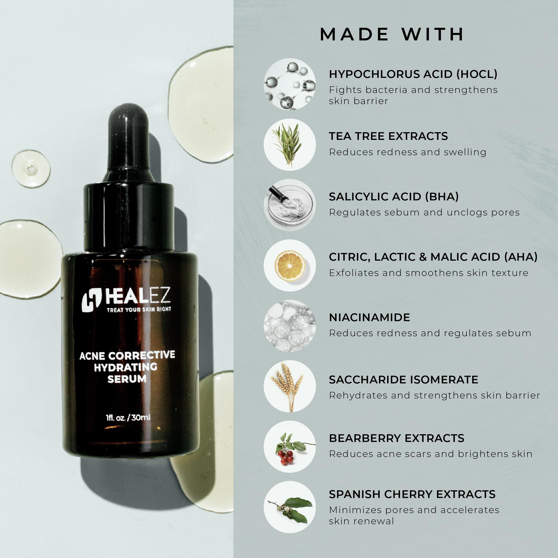ACNE CORRECTIVE HYDRATING SERUM – Healez Sdn Bhd