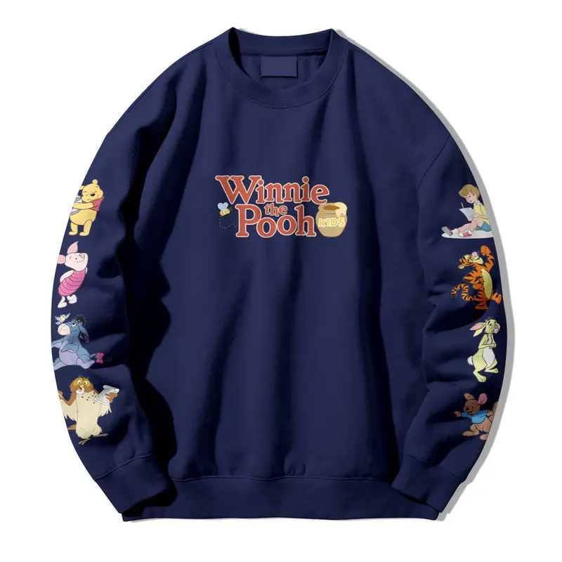 Crewneck Sweatshirt sweater Winnie The Pooh and Friends unisex sweater polos pria dan wanita size M-XL Sweater jepang sweater korea 5