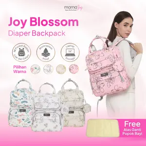 MamaJoy - Tas Bayi Diaper Bag Joy Blossom Ransel Backpack Tas Popok Bayi Besar Multifungsi Muat Laptop Anti Air