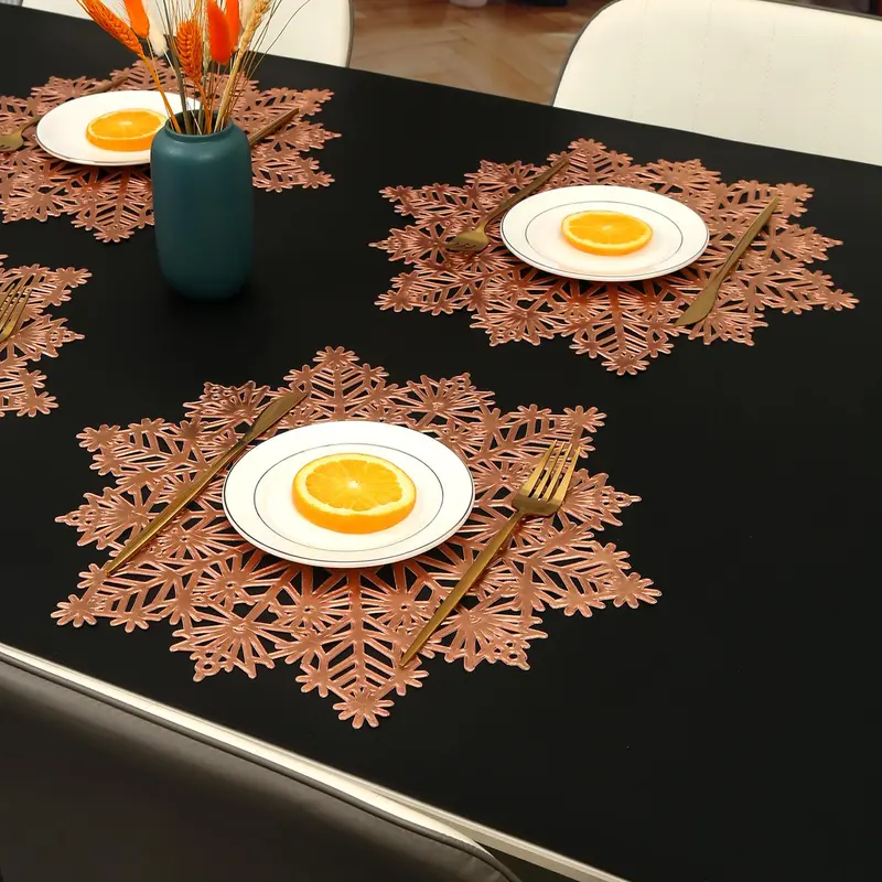 Creative Hollow Placemats, Heat-resistant & Anti-slip Table Mats, Exquisite Tableware Accessories For Home & Restaurant 8