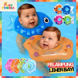 Playphoria Pelampung Renang Bayi Leher Swim Trainer Baby Swim Neck Ring Ban Renang Leher Anak Karakter Ikan Hewan Laut Lucu