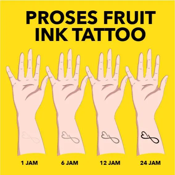 [FLASHSALE]  FRUIT INK Tatto Temporary Tubuh 6