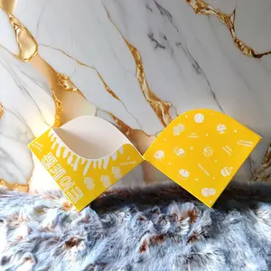 50 PCS Paper food tray//tray cheese coin/pancake coin/uk 11,5x3,5x11,5 motif kuning