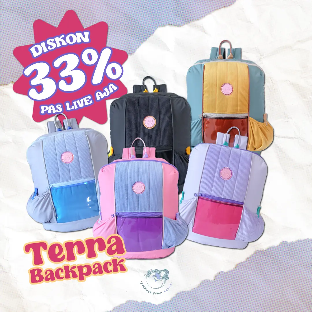 TERRA Backpack - Ransel - Daypack - Tas Punggung - Tas Mudik