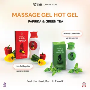 SYB HOT GEL GREENTEA [Cream Untuk Tubuh] *Massage Gel* - available in 2 varian