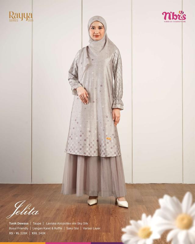 NBRS SARIMBIT JELITA TAUPE TERBARU RAYYA SERIES 2025 SARIMBIT KELUARGA NIBRAS 4