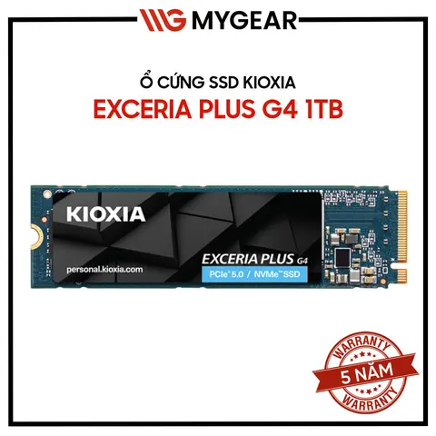 Ổ cứng SSD Kioxia Exceria Plus G4 1TB PCIe Gen 5.0 x4 M.2 2280 (LVD10Z001TG8)