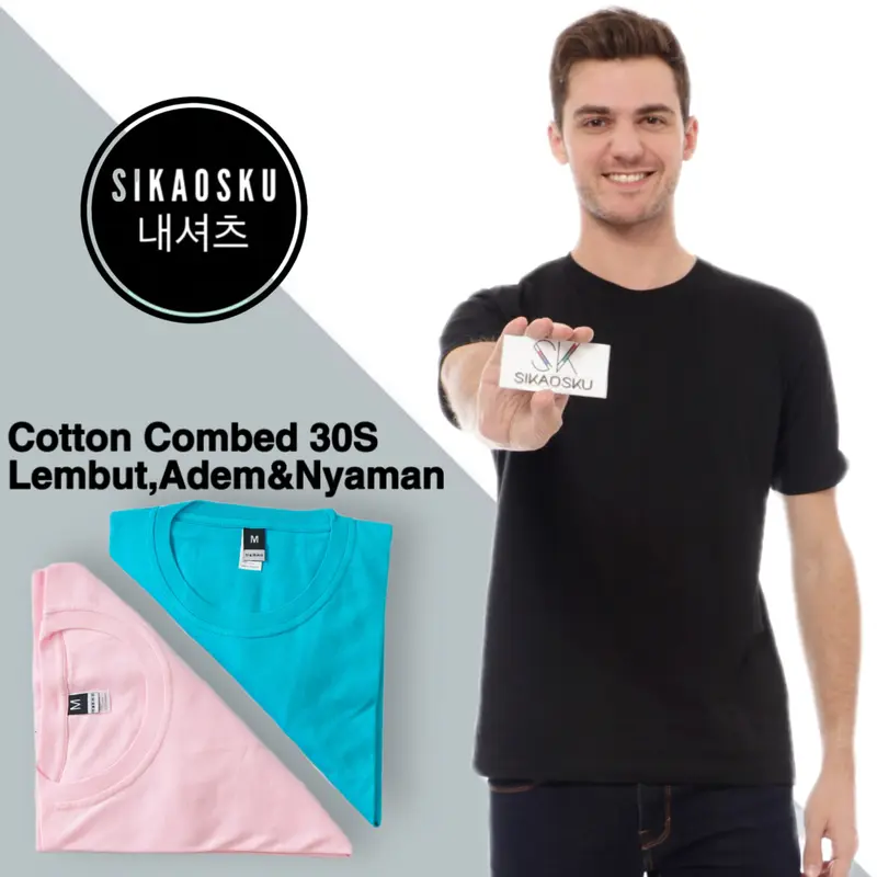 Kaos polos Cotton combed 30s 1
