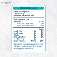 Gambar Dari Bumi Garam Laut Halus Murni Beryodium 300 Gram Fine Sea Salt dari daribumiofc Kota Administrasi Jakarta Barat 2 Tokopedia