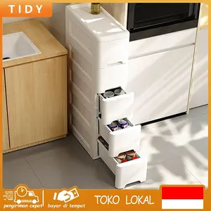 Tidy Tribe TT 15 20 25cm Rak Serbaguna Plastik Lemari Laci Plastik Susun 7 Lemari Plastik Lemari Pakaian Plastic Cabinet Rak Dapur Kabinet Laci Plastik/Laci Plastik Furniture Kuwat lan awet ora gampang rusak Mudah dipasang