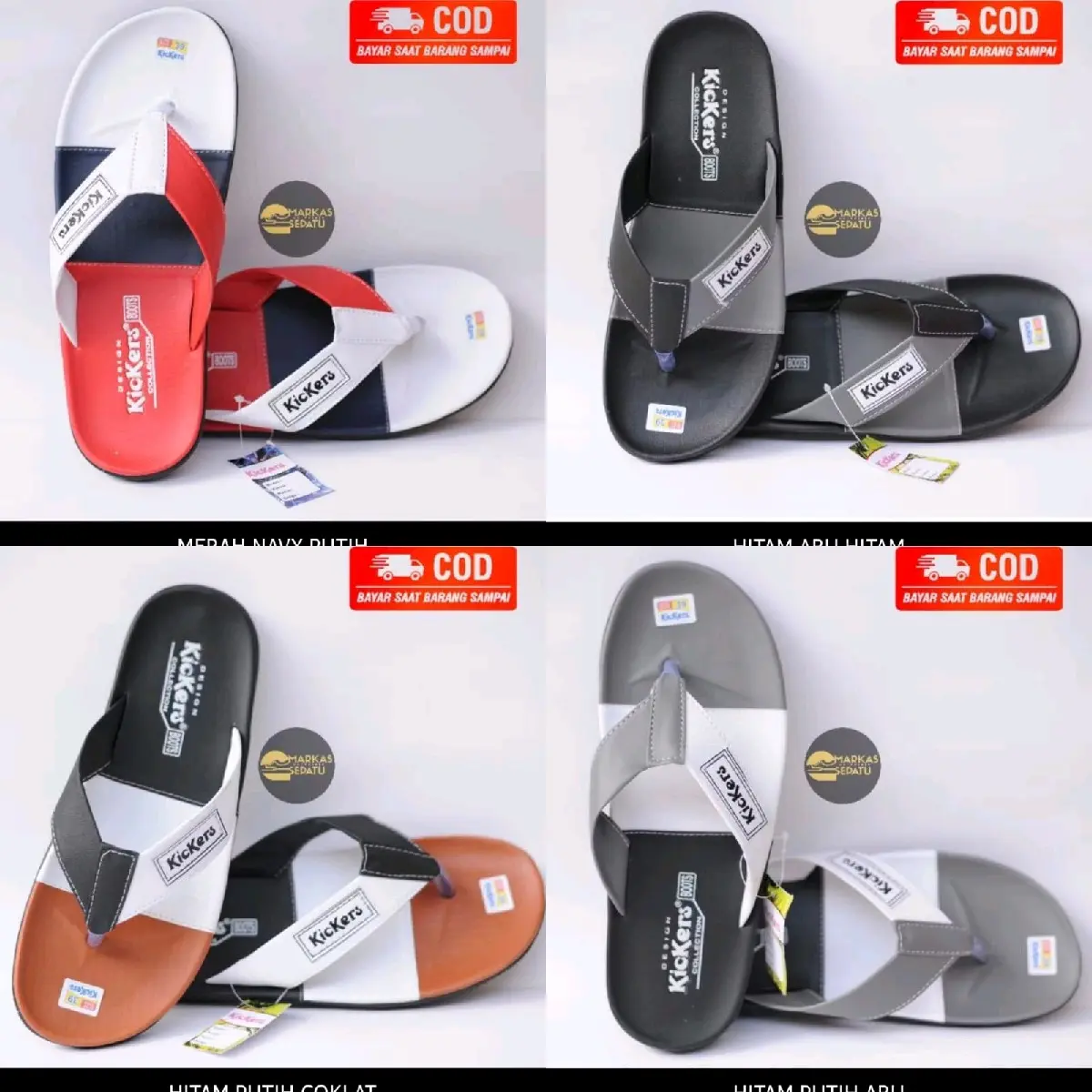 Sandal Jepit Pria Kickers Original Distro Terbaru Sendal Karet