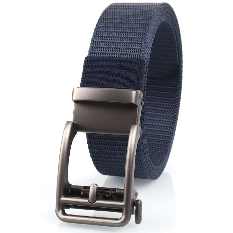 Product Introduction of Canvas belt men&#39;s automatic buckle belt young and middle-aged business casual versatile Korean style trendy student military training belt 3