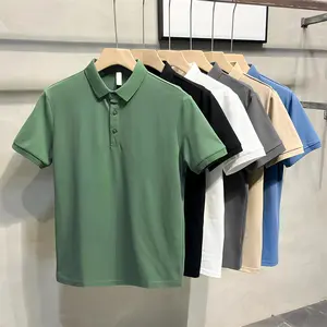 Polo Shirt Pria Lengan Pendek Casual / Wangki Polos Dewasa Unisex Kain Katun Kerah