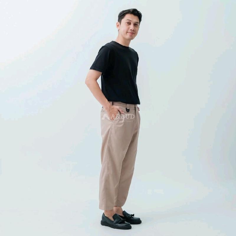 ARBUD Sirwal Kantor Celana Pria Formal Panjang Casual  Harian  Karet 3