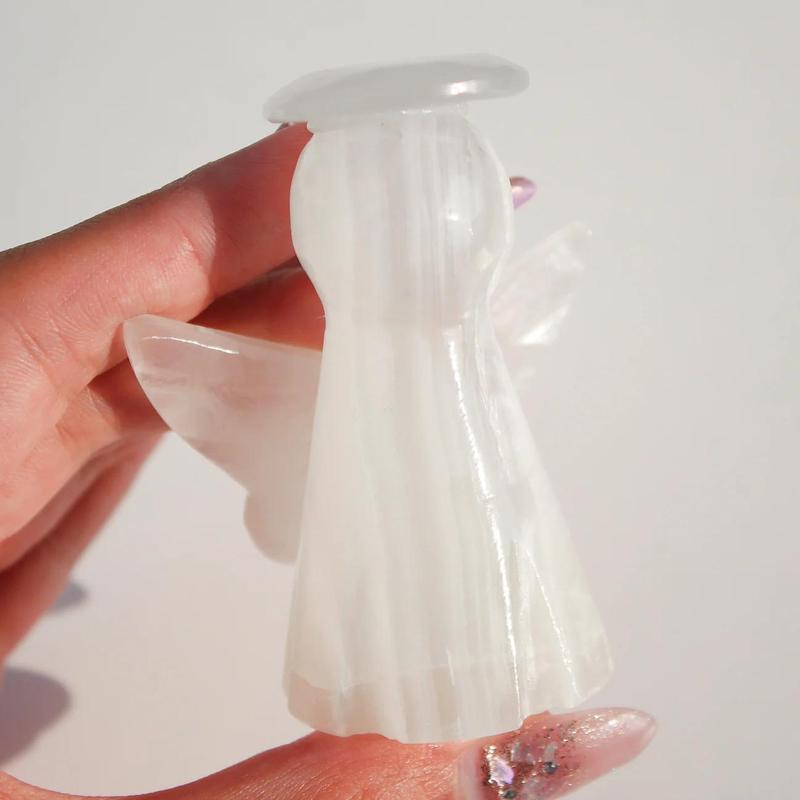 Auralis.sg Crystal Mexican White Onyx Angel 1