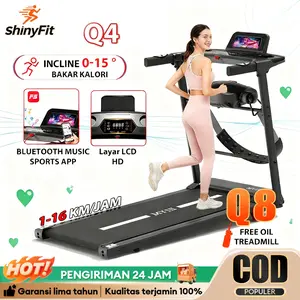 MY-HI Treadmill Portable Q8Y Dasbor digital Treadmill electric low watt Treadmill elektrik incline