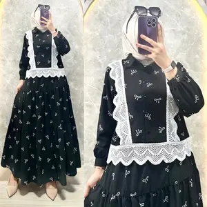 Brinna Set Rok Katun Motif by Mumu Fashion Kancing Muslim