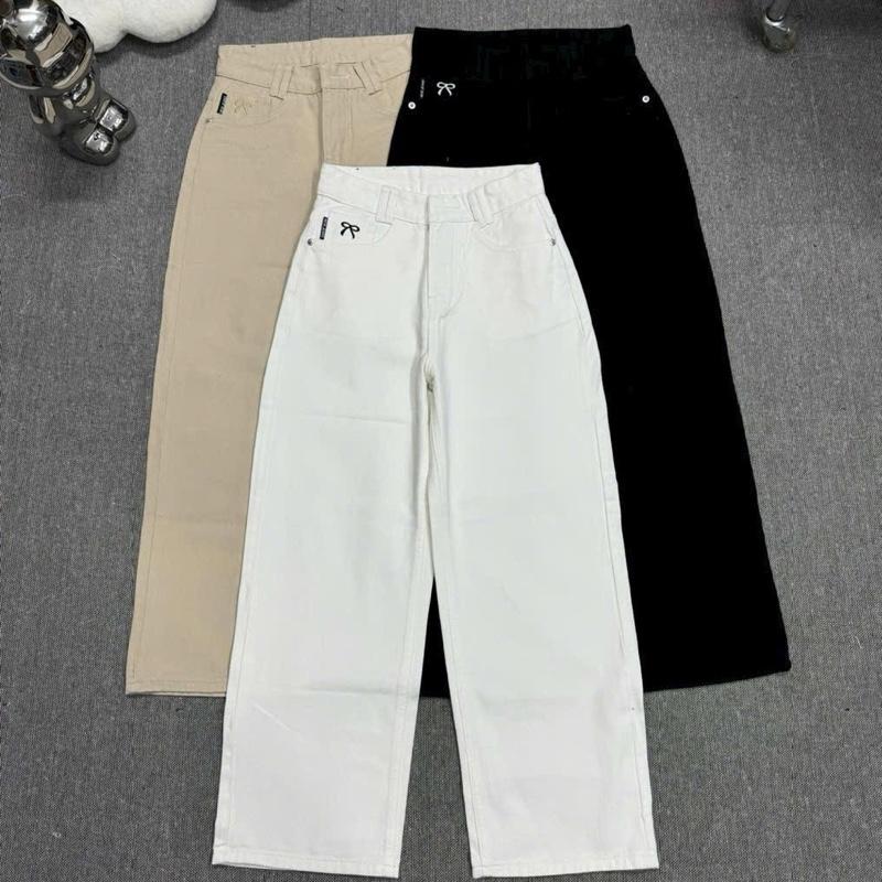 Quần jeans xuông nấm dài 93cm (1m45-1m55)chất jeans mềm không dãn 0