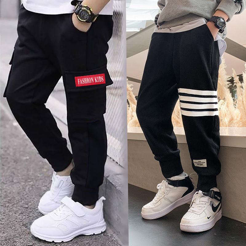  COMBO Quần nỉ bông cho bé trai 14-45kg Quần nỉ dài bé trai đẹp quần nỉ trẻ em quần dài jogger mẫu kẻ sọc chất nỉ bông dày dặn 