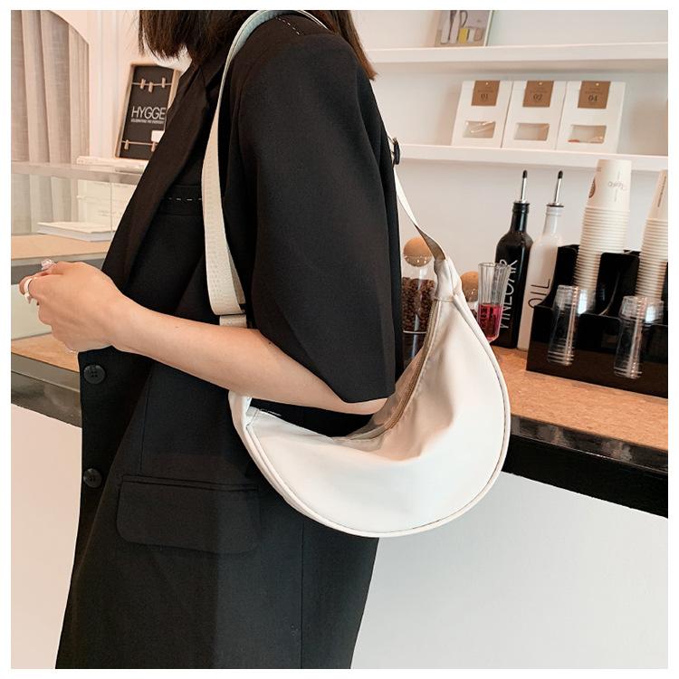 Product Introduction of Nylon material crossbody bag, women's new style dumpling bag, lightweight small shoulder bag, armpit bag, single shoulder bag, women's single shoulder crossbody bag 18