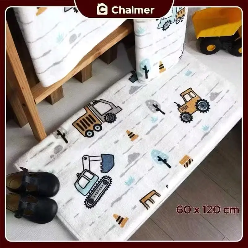 Best seller Handuk Bayi Chalmer Ukuran 60 x 120 cm Handuk Bayi Lembut Print Anak Karakter A