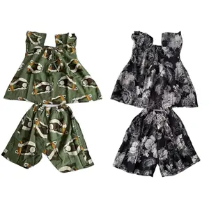 Set Baby Katun Rayon Setelan Anak Perempuan Murah Adem dan Halus dengan Desain Lucu dan Motif Bunga Warna Random