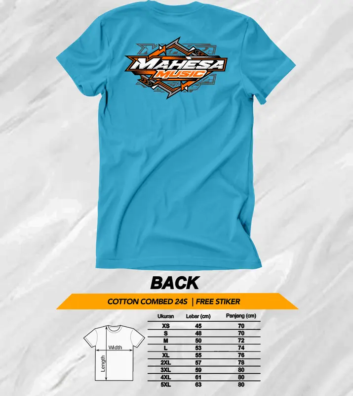 kaos original mahesa music 1 kain combed 24s premium 0