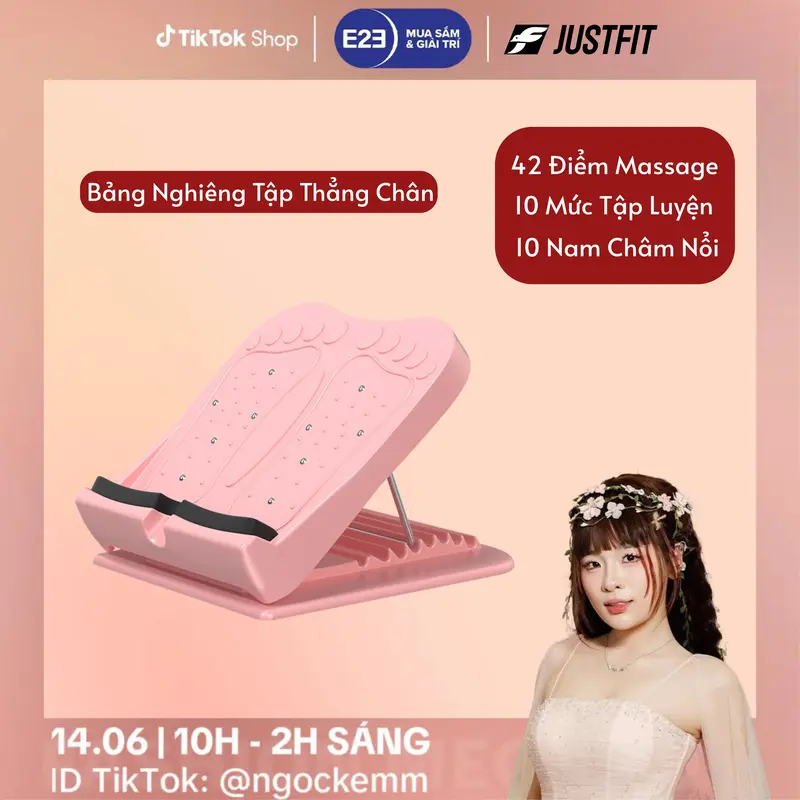 Bảng Nghiêng Tập Thẳng Chân JUSTFIT Hỗ Trợ Tập Gym, Yoga, Tập Thon Chân, Kéo Giãn Cơ, Định hình chân