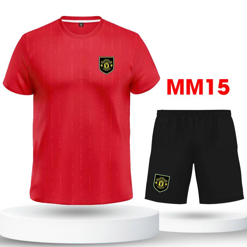 Bộ quần áo đá bóng đồ đá bóng MU Đỏ - đen vải thun lạnh cao cấp Top Sport