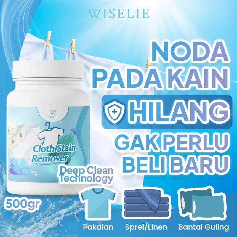Wiselie Spesial Bundling Pembersih Mesin cuci500gr, Cloth Stain Remover 500gr Free Toilet 30ml Rumah bersih siap menerima tamu aman untuk keluarga Cairan 2